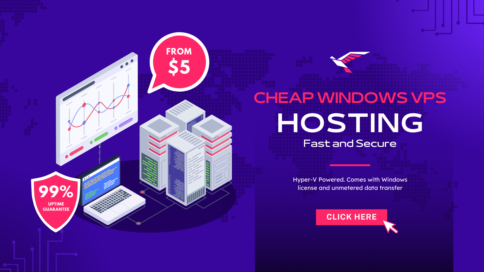 Windows VPS starting at $5 per month: 2024 Specials for limited time only.